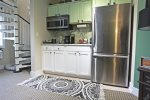 Kitchenette has a microwave, toaster, coffee maker, and refrigerator for your convenience 